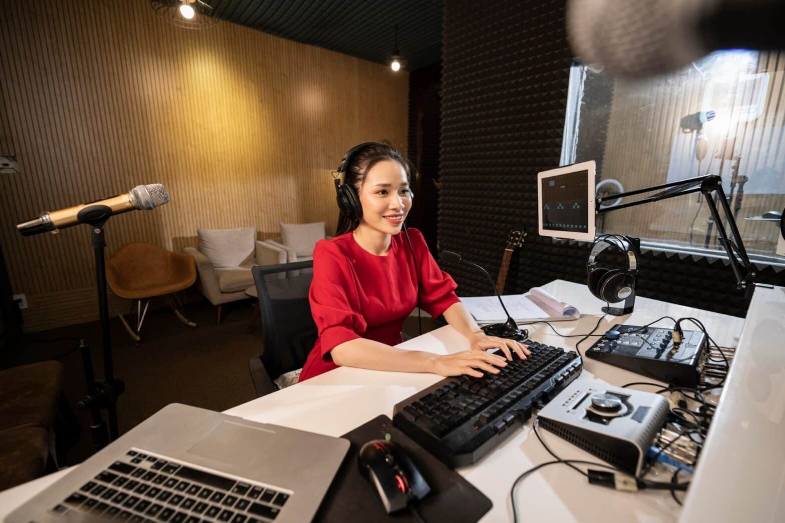 Acoustic treatment in a music recording studio is the key to achieving a polished, professional sound