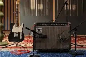 Recording Guitar at Moreish Studios Music Production Studio