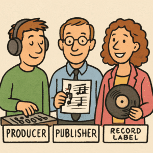a music producer, publisher and record label together