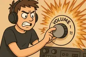 a sounds engineer going heavy on effects