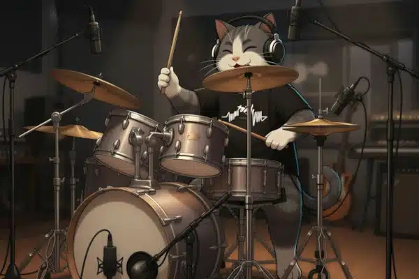 Recording Drums in a Recording Studio